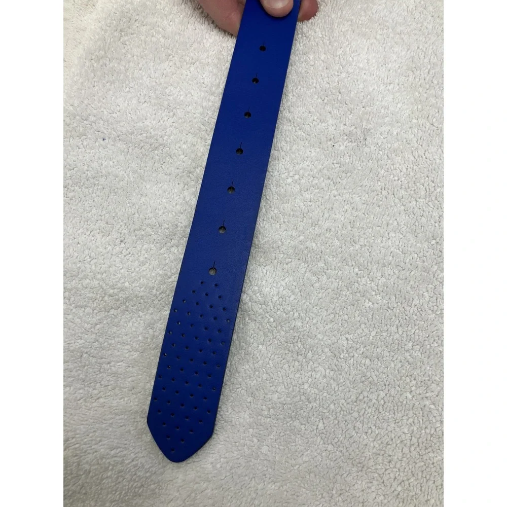 Nike Mens Size XL Blue Black Adjustable Golf Belt New